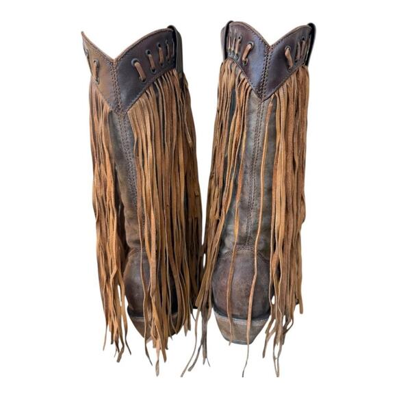 Corral Boots Mayela Fringe Cowboy Boot Women size 8.5 - Picture 6 of 10
